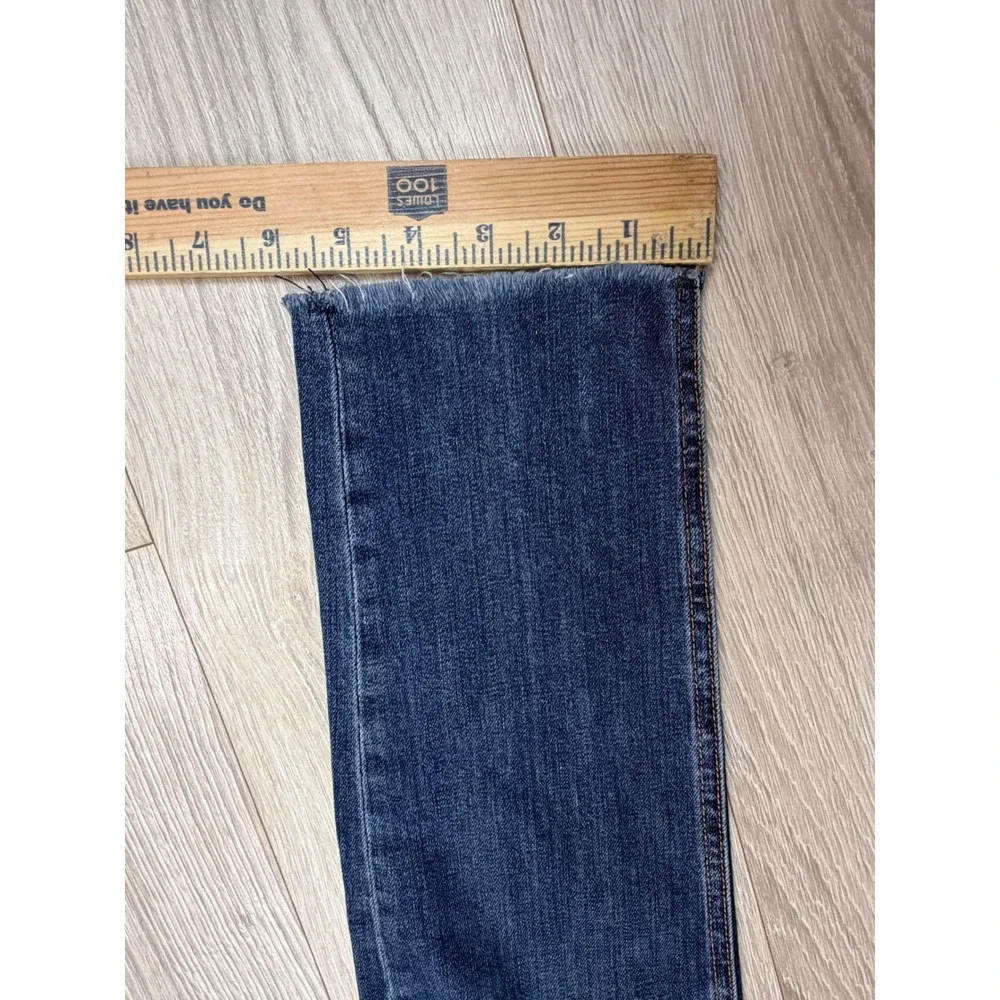 Rag & Bone Dre Capri Jeans 25 DIA Medium‎ Wash Distressed Raw Hem W2592K510DIA